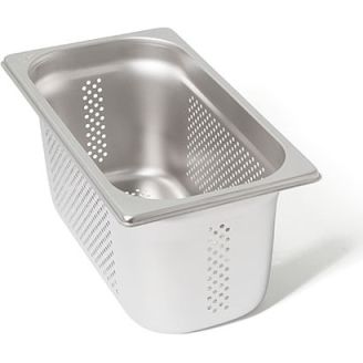 Contenedor de gastronorm perforado de acero inoxidable Rieber - sin asas - 1/3 GN - 150 mm. - 13154