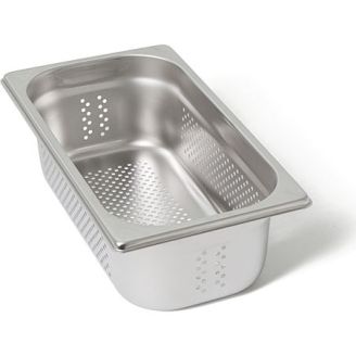 Contenedor de gastronorm perforado de acero inoxidable Rieber - sin asas - 1/3 GN - 100 mm. - 13104