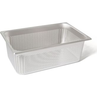 Contenedor de gastronorm perforado de acero inoxidable Rieber - sin asas - 1/1 GN - 190 mm. - 11194