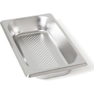 Contenedor de gastronorm perforado de acero inoxidable Rieber - sin asas - 1/3 GN - 90 mm. - 13094