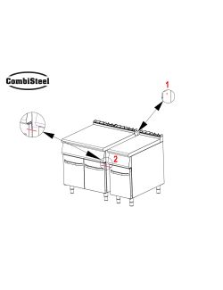 Friggitrice elettrica 1x 22 litri con 2 cestelli, Base Combisteel