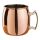 Beaumont Koper Gebogen Moscow Mule Mok met Messing Handvat 500ml