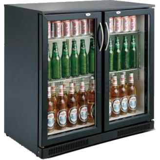 Refrigerador Combisteel Bar preto 2 portas 198 litros
