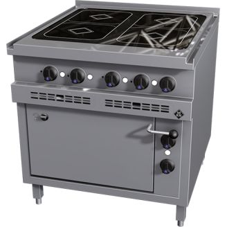 Cucina MKN ad induzione con forno elettrico 2/1 GN, 4 zone - serie 850-2023114