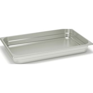 Recipiente gastronorm fechado em aço inoxidável Rieber - sem alças - 1/1 GN -20 mm. - 11020