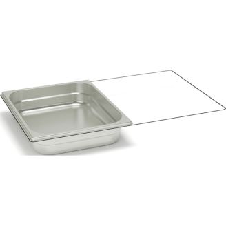 Recipiente gastronorm fechado em aço inox Rieber - sem alças - 1/2 GN - 55 mm. - 12055