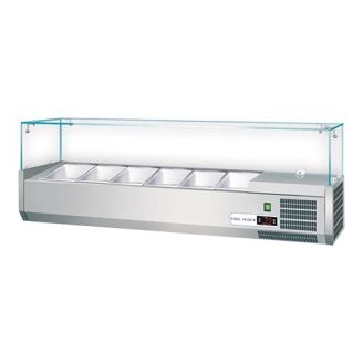 CaterCool kylskåp - 4x 1/3 GN - glasdesign
